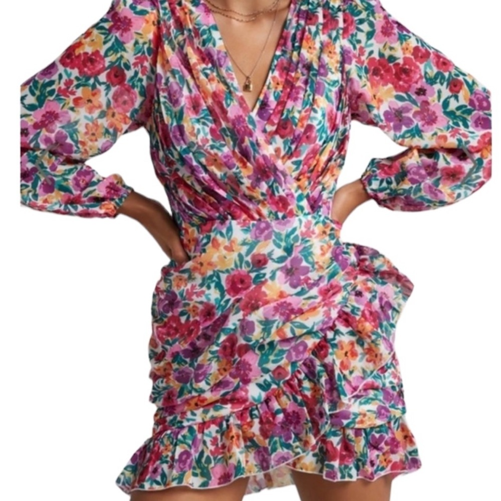 NWT Showpo Carabelle Floral Mini Dress Women’s US 2